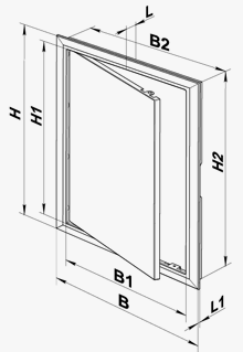 Дверца ревизионная (люк) Д (400х600мм)